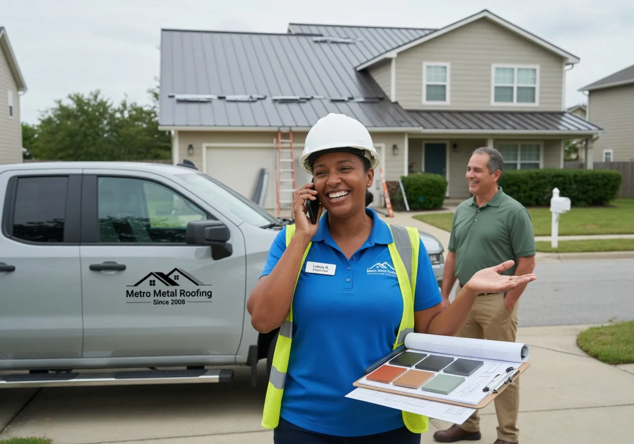 Storm Damage Metal Roof Repair in New Deal, TX
